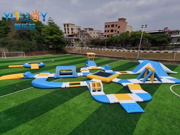 Inflatable Obstacle Course Swimming Pool